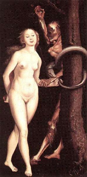 Hans Baldung Grien Eve, Serpent and Death Germany oil painting art